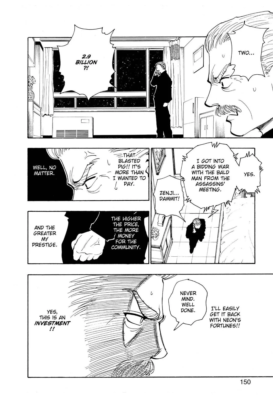 hunter x hunter Chapter 101 manga panel