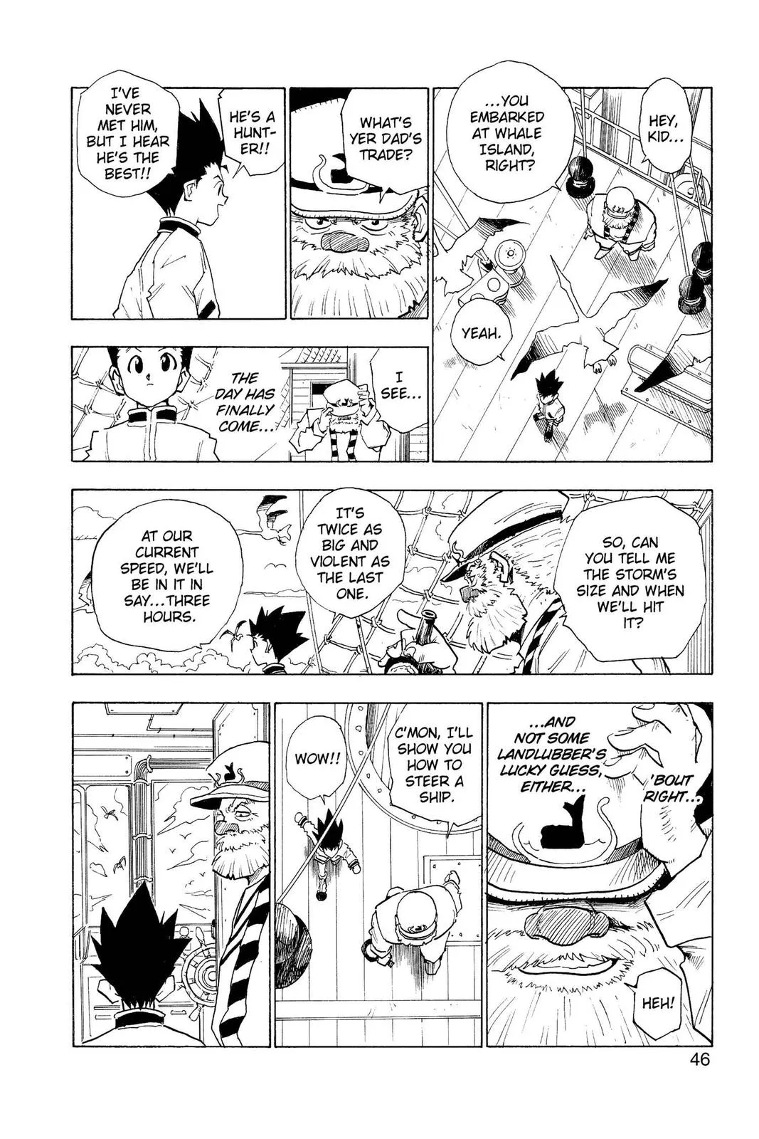 hunter x hunter Chapter 2 manga panel
